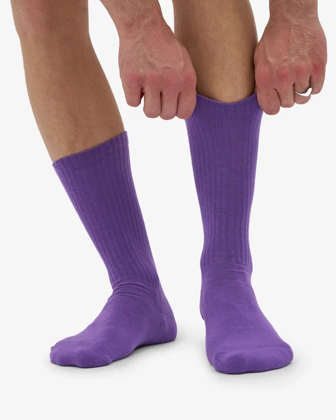 Aktiv-Socken aus Bio-Baumwolle – Ultraviolett