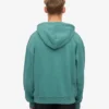 Übergroßer Bio-Kapuzenpullover – Kiefern-Grün