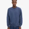 Übergroßer Bio-Pullover – Neptunblau