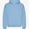 Übergroßer Kapuzenpullover aus Bio-Baumwolle – Seaside Blue