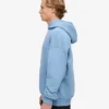Übergroßer Kapuzenpullover aus Bio-Baumwolle – Seaside Blue