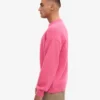 Übergroßer Rundhalspullover aus Merinowolle – Bubblegum-Pink