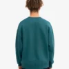 Übergroßes Bio-Shirt mit Rundhalsausschnitt – Ozeangrün
