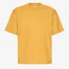 Übergroßes Bio-T-Shirt – Gebranntes Gelb