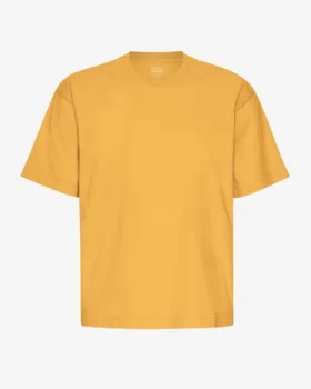 Übergroßes Bio-T-Shirt – Gebranntes Gelb