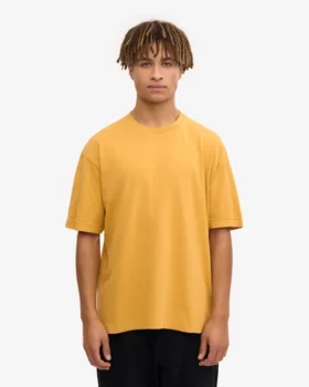Übergroßes Bio-T-Shirt – Gebranntes Gelb