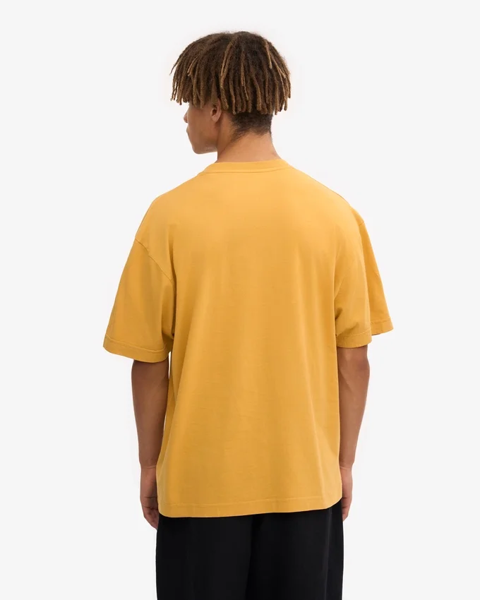 Übergroßes Bio-T-Shirt – Gebranntes Gelb