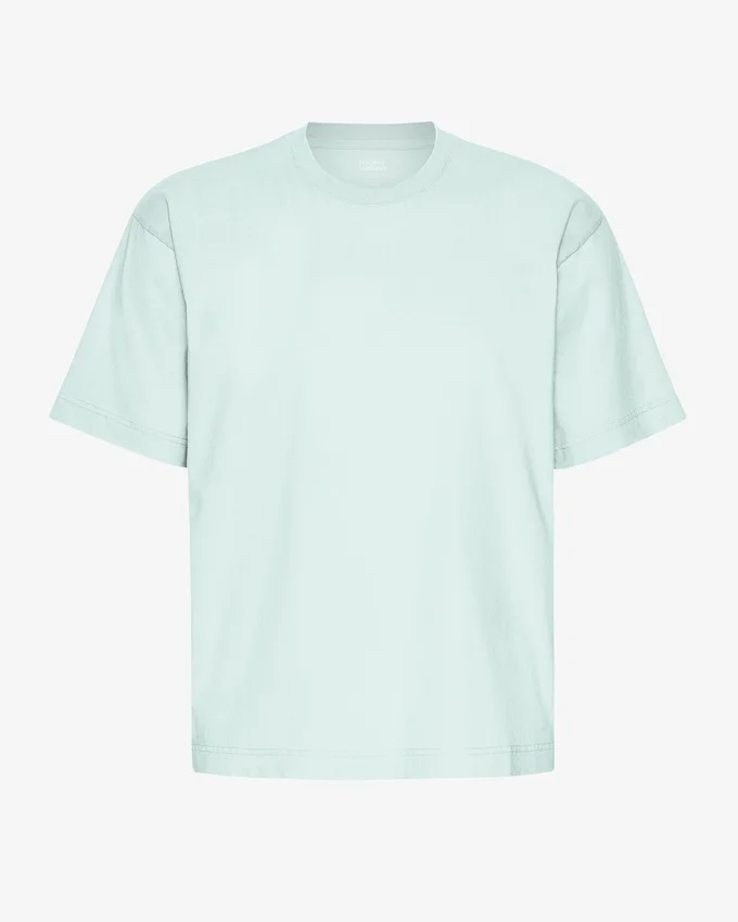 Übergroßes Bio-T-Shirt – Hellblau