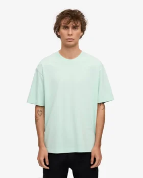 Übergroßes Bio-T-Shirt – Hellblau