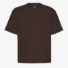 Übergroßes Bio-T-Shirt – Kaffeebraun