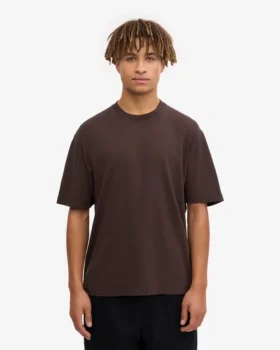 Übergroßes Bio-T-Shirt – Kaffeebraun