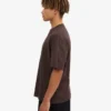 Übergroßes Bio-T-Shirt – Kaffeebraun