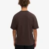 Übergroßes Bio-T-Shirt – Kaffeebraun