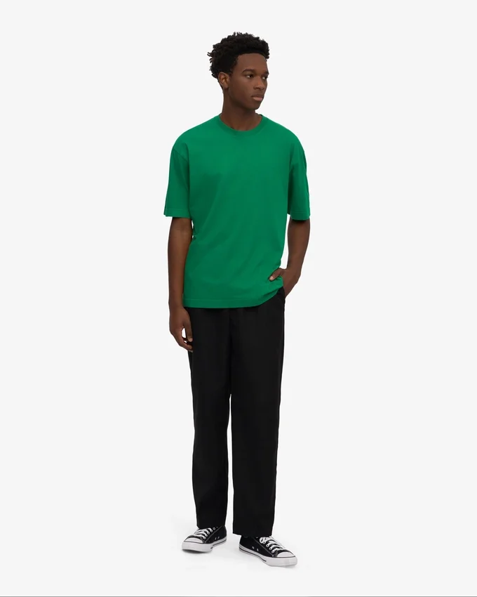 Übergroßes Bio-T-Shirt – Kellygrün