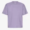 Übergroßes Bio-T-Shirt – Lila-Jade