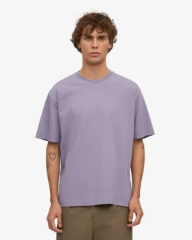 Übergroßes Bio-T-Shirt – Lila-Jade