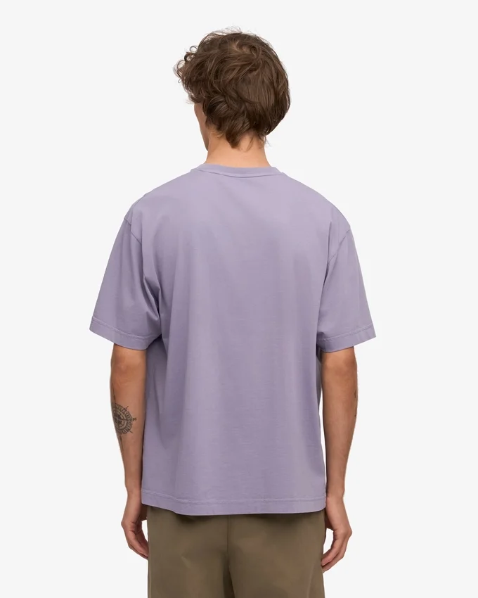 Übergroßes Bio-T-Shirt – Lila-Jade