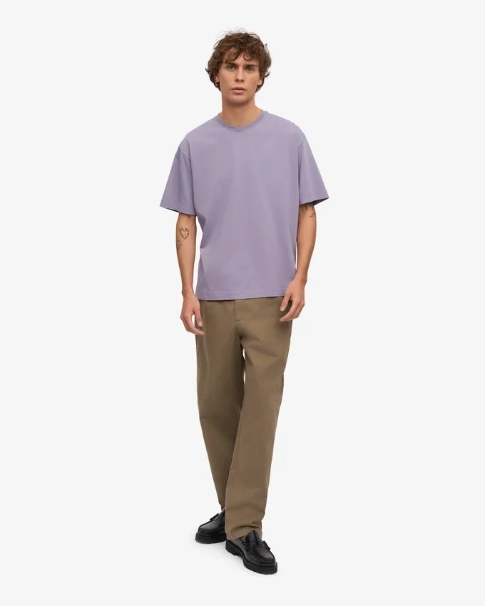 Übergroßes Bio-T-Shirt – Lila-Jade