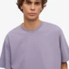 Übergroßes Bio-T-Shirt – Lila-Jade