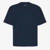 Übergroßes Bio-T-Shirt – Marineblau