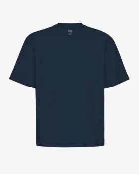 Übergroßes Bio-T-Shirt – Marineblau
