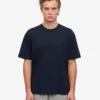 Übergroßes Bio-T-Shirt – Marineblau