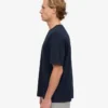 Übergroßes Bio-T-Shirt – Marineblau