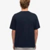 Übergroßes Bio-T-Shirt – Marineblau