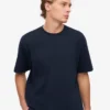 Übergroßes Bio-T-Shirt – Marineblau