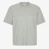Übergroßes Bio-T-Shirt – Meliertes Grau