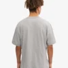 Übergroßes Bio-T-Shirt – Meliertes Grau