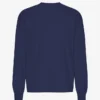 Übergroßes Bio-T-Shirt mit langen Ärmeln – Marineblau