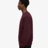 Übergroßes Bio-T-Shirt mit Rundhalsausschnitt – Oxblood-Rot