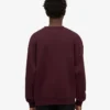 Übergroßes Bio-T-Shirt mit Rundhalsausschnitt – Oxblood-Rot