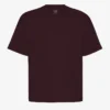 Übergroßes Bio-T-Shirt – Oxblood-Rot