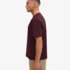 Übergroßes Bio-T-Shirt – Oxblood-Rot