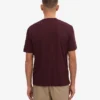 Übergroßes Bio-T-Shirt – Oxblood-Rot