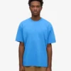 Übergroßes Bio-T-Shirt – Pazifikblau