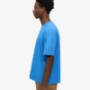 Übergroßes Bio-T-Shirt – Pazifikblau