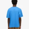 Übergroßes Bio-T-Shirt – Pazifikblau
