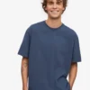 Übergroßes Bio-T-Shirt – Petrolblau