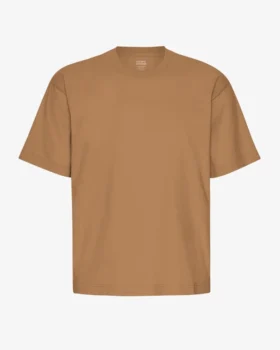 Übergroßes Bio-T-Shirt – Sahara-Camel