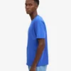 Übergroßes Bio-T-Shirt – Saphirblau