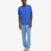 Übergroßes Bio-T-Shirt – Saphirblau