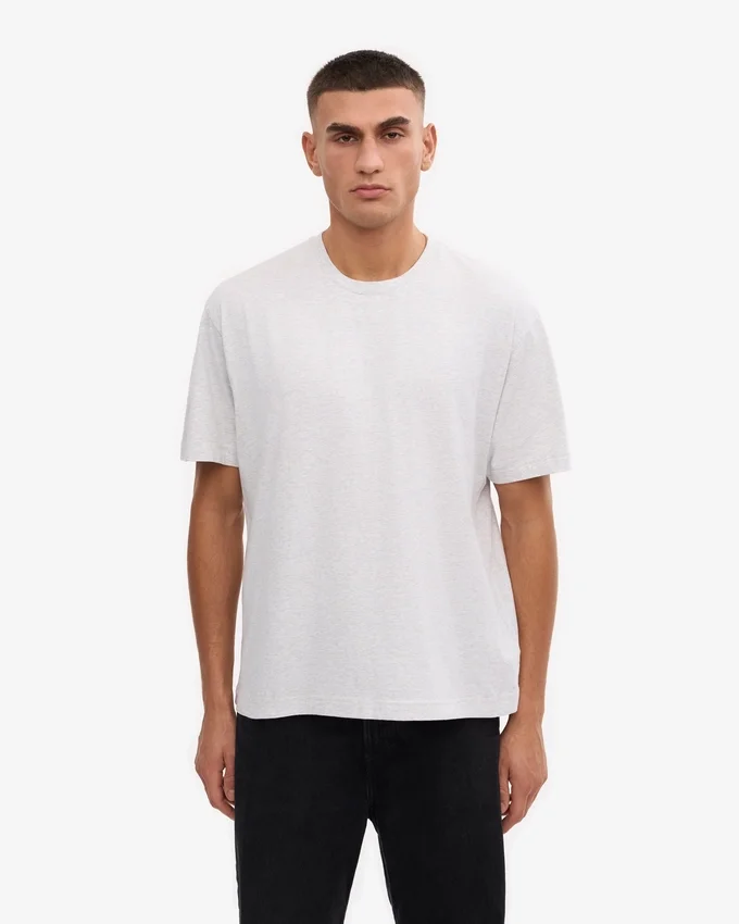 Übergroßes Bio-T-Shirt – Schneemelange