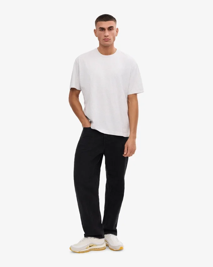 Übergroßes Bio-T-Shirt – Schneemelange