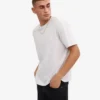 Übergroßes Bio-T-Shirt – Schneemelange