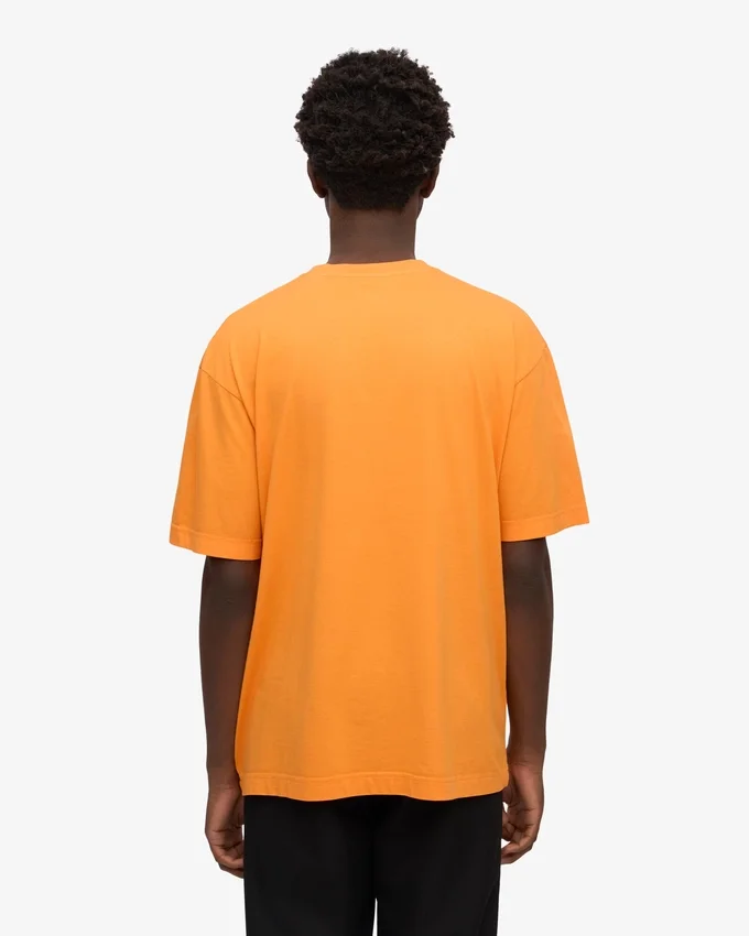 Übergroßes Bio-T-Shirt – Sonniges Orange