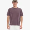 Übergroßes Bio-T-Shirt – verblasstes Traubenblau