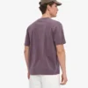 Übergroßes Bio-T-Shirt – verblasstes Traubenblau